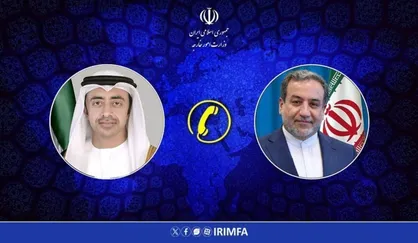 گفتگوی تلفنی وزرای خارجه ایران و امارات در خصوص تحولات منطقه