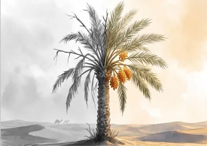 وقتی با دعای کریم&zwnj; اهل البیت(ع) نخلی خشک تازه گشت و بارور شد + اسلاید