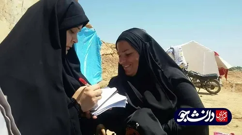 فعالیت گروه جهادی شهید بقایی دانشگاه علوم پزشکی اهواز در مناطق سیل زده خوزستان