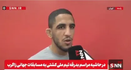 عموزاد: می&zwnj;خواهم بهترین خودم در مسابقات جهانی کشتی باشم + فیلم