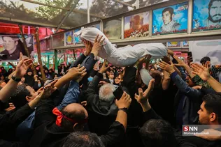 تشییع و تدفین شهید مصطفی نامور در قم
