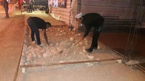 موکب شهدای دانشجو به همت جامعه دانشگاهی خوزستان در مرز چذابه برپا شد