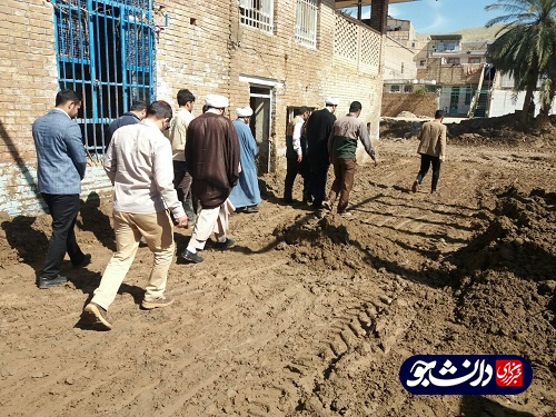 فعالیت جهادگران کردستانی در منطقه سیل زده پلدختر