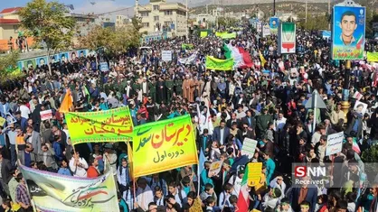 خروش استکبار ستیزی کهگیلویه و بویراحمدی&zwnj;ها در راهپیمایی ۱۳ آبان+عکس و فیلم