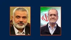 تماس تلفنی اسماعیل هنیه با مسعود پزشکیان