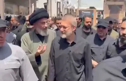 حضور لاریجانی در مسیر اربعین