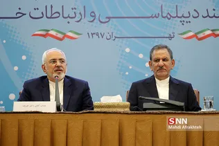 ظریف وزیر امور خارجه و جهانگیری معاون اول رییس جمهور