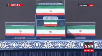 این همه لشکر آمده به عشق رهبر آمده/ طنین شعار  مرگ بر آمریکا و مرگ بر اسرائیل در مصلای تهران +  فیلم