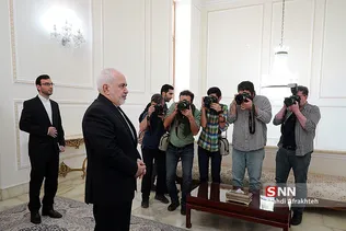 دیدار ظریف و رییس هیئت پارلمانی فلسطین