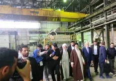 بازدید رئیسی از کارخانه صنایع چوب و کاغذ مازندران