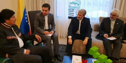 دیدار وزیر دفاع جمهوری اسلامی ایران با رئیس جمهور بولیوی
