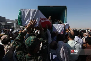 ورود پیکر مطهر ۴۴ شهید دوران دفاع مقدس