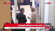 تصاویری از گفتگوی عراقچی با همتای عمانی در حاشیه مجمع گفتگوی تهران