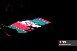 تشییع پیکر دو شهید گمنام در دانشگاه تهران جنوب