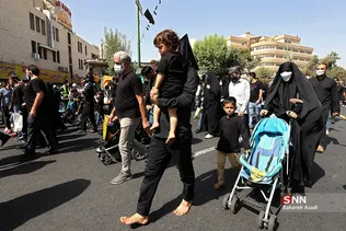 پیاده روی جاماندگان اربعین حسینی(ع) در تهران