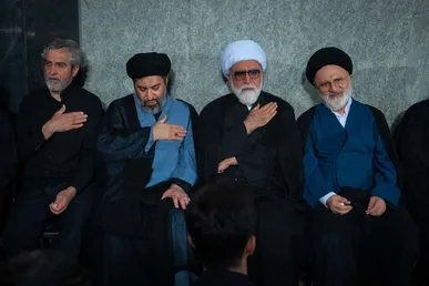 اولین شب از مراسم بزرگداشت رهبر شهید انقلاب و شهدای خانواده ایشان در حرم مطهر رضوی