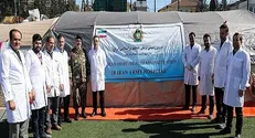 بیمارستان ۵۰ تختخوابی نیروی زمینی ارتش در ترکیه برپا شد