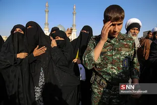 تشییع و تدفین پيكرشش شهید مدافع حرم در قم