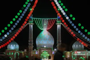 مسجد جمکران در شب نیمه شعبان 
