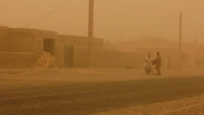 توفان با سرعت ۱۰۴ کیلومتر بر ساعت در سیستان