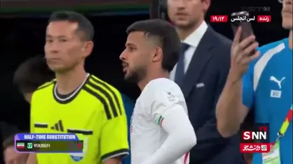 مهدی قائدی بین دو نیمه به جای آریا یوسفی وارد زمین شد/ ایران 1 - 1 نیوزیلند