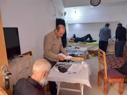 خدمت&zwnj;رسانی موکب سلامت بسیج دانشجویی قزوین به زائران اربعین حسینی در کربلا
