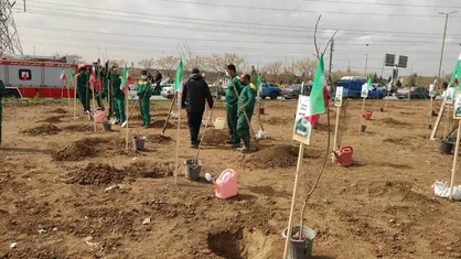 پویش دانش&zwnj;آموزی سلام بر زمین هم&zwnj;زمان با روز درختکاری