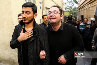 در حاشیه مراسم تشییع پیکر جهادگر دانشجو امیرمحمد اژدری در جماران