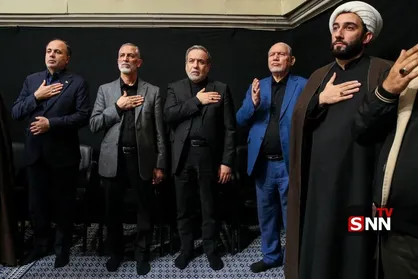 حضور سید عباس عراقچی، وزیر امور خارجه در دومین شب از مراسم فاطمیه حسینیه امام خمینی(ره)