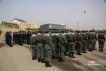 وداع با شهید مصطفی نامور در صبحگاه مشترک نیروهای مسلح قم
