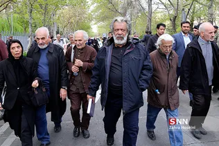 مراسم تشییع مرحوم «جمشید مشایخی»