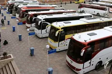 صبح اربعین در ترمینال مهران/ ناوگان حمل‌ونقل عمومی در آماده‌باش کامل