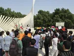 تجمع دانجویان دانشگاه خلیج فارس بوشهر در اعتراض به طرح fatf 