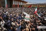 تشییع ۲ شهید حادثه تروریستی حرم شاهچراغ(ع)
پیکر مطهر شهدای حادثه تروریستی حرم شاهچراغ (ع) ساعت ۹ صبح چهارشنبه ۲۵ مرداد۱۴۰۲ از میدان شهدا تا حرم مطهر احمد بن موسی شاهچراغ (ع) شیراز تشییع شد.