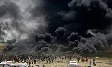 زخمی شدن ۴۰ فلسطینی در سی و چهارمین راهپیمایی بازگشت