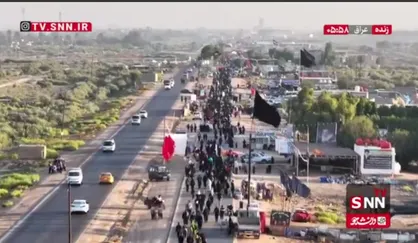 حضور شیعیان اسپانیا در کربلا همزمان با مراسم اربعین حسینی + فیلم