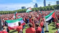 تجمع و راهپیمایی حمایتی از ایران و فلسطین در محکومیت رژیم صهیونیستی در برلین + فیلم