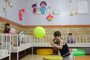 بازدید دانشجویان دانشگاه علامه طباطبایی از مرکز توانبخشی معلولین