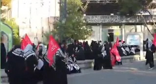 اربعین فراق /  از دانشگاه تهران تا محل شهادت رهبر شهید انقلاب + فیلم