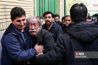 در حاشیه مراسم تشییع پیکر جهادگر دانشجو امیرمحمد اژدری در جماران