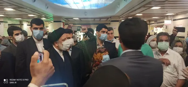 بازدید سید ابراهیم رئیسی از بیمارستان میلاد تهران
