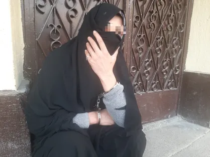 تصویری از تنها زن متهم حاضر در طرح صاعقه پلیس