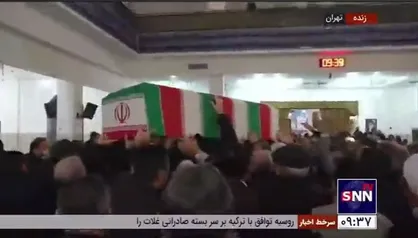مراسم تشییع پیکر مرحوم رستم قاسمی وزیر پیشین راه و شهرسازی