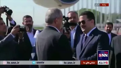 استقبال رسمی نخست وزیر عراق از رییس جمهور در بدو ورود به بغداد