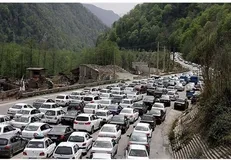 ترافیک سنگین در محور چالوس و آزادراه تهران- شمال