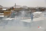 آتش سوزی در کارخانه تولید مصنوعات پلاستیکی – قم