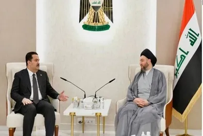 دیدار نخست&zwnj;وزیر و رئیس جریان حکمت ملی عراق
