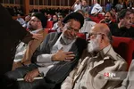 چمران و وزیر اطلاعات در مراسم بزرگداشت حجت‌الاسلام ابوترابی