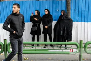 در حاشیه مراسم تشییع پیکر جهادگر دانشجو امیرمحمد اژدری در جماران