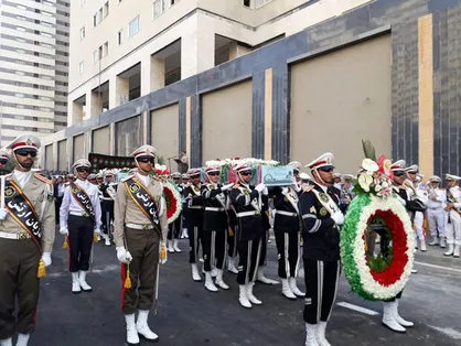 برگزاری مراسم تشییع پیکر ۲ شهید گمنام